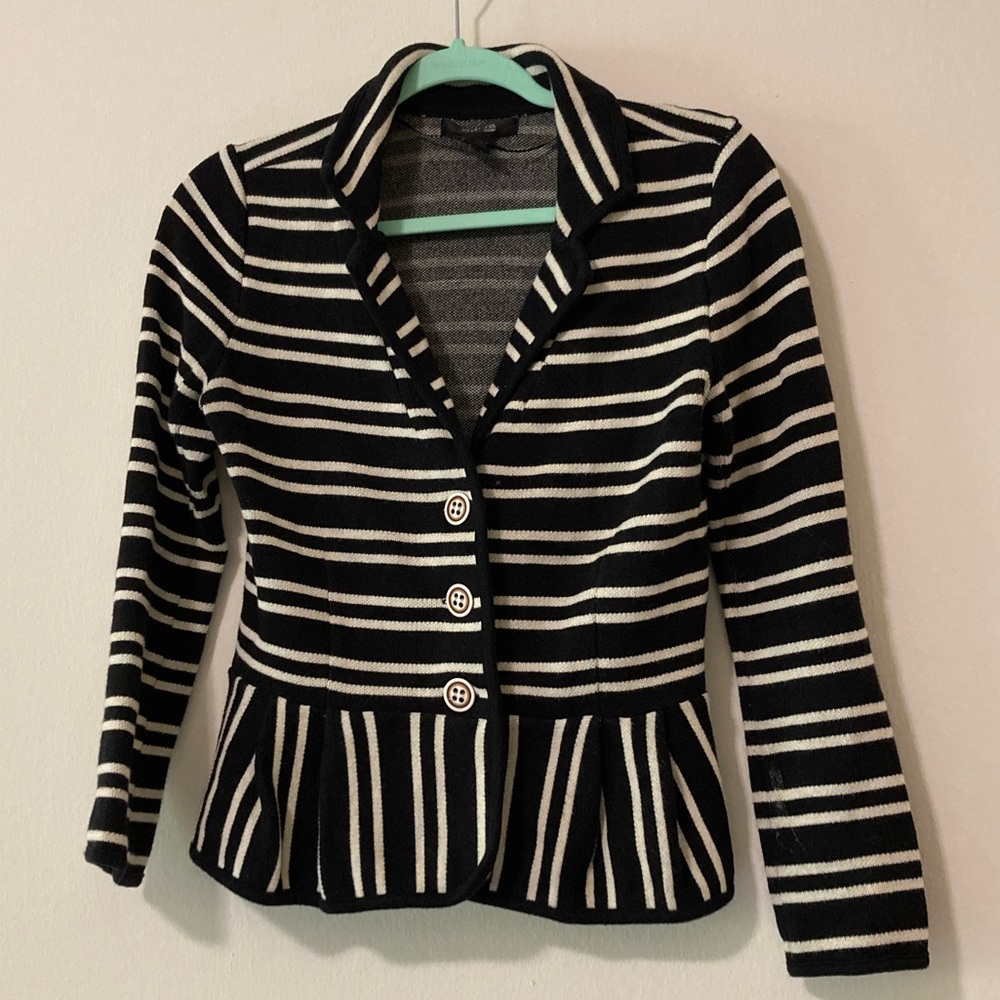 nice jacket by style and co .. striped blazer ..